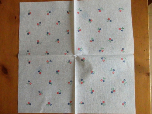 Malinké kytičky - ubrousek — foto 2