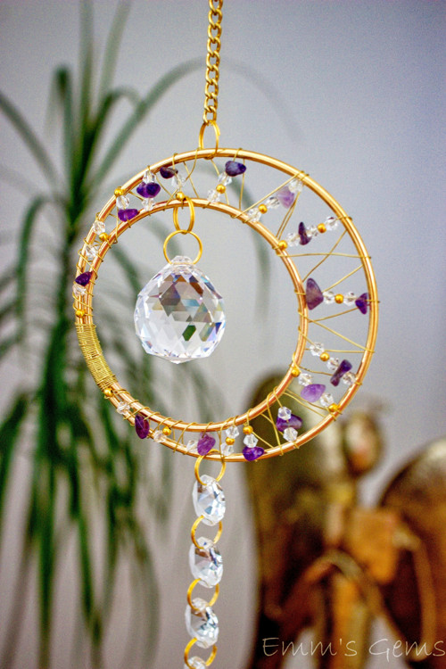 Suncatcher/Lapač Slunce Luna Ametyst — foto 2