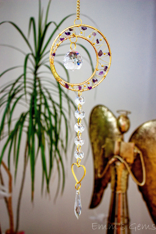 Suncatcher/Lapač Slunce Luna Ametyst — foto 3