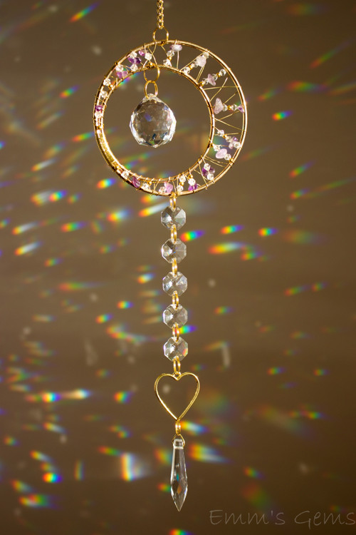Suncatcher/Lapač Slunce Luna Ametyst — foto 4