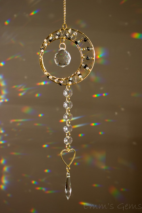 Suncatcher/Lapač Slunce Luna Obsidián — foto 2