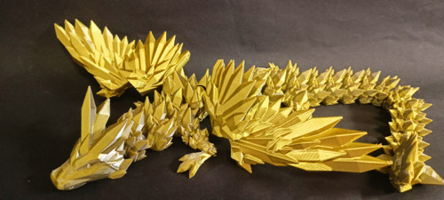 Krystalový Drak - 35 cm - 3D Tisk — foto 4