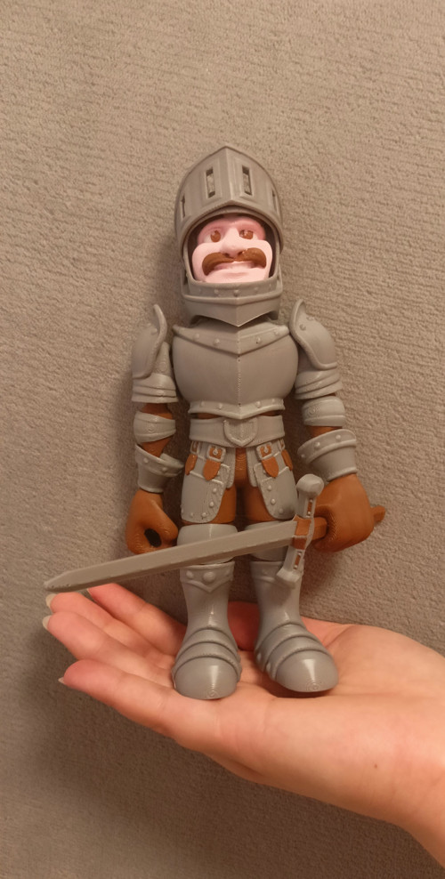 Flexi Veselý Rytíř - 20 cm - 3D Tisk — foto 2
