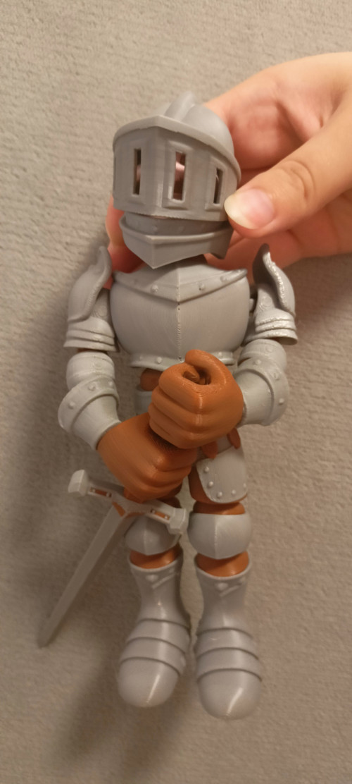 Flexi Veselý Rytíř - 20 cm - 3D Tisk — foto 4