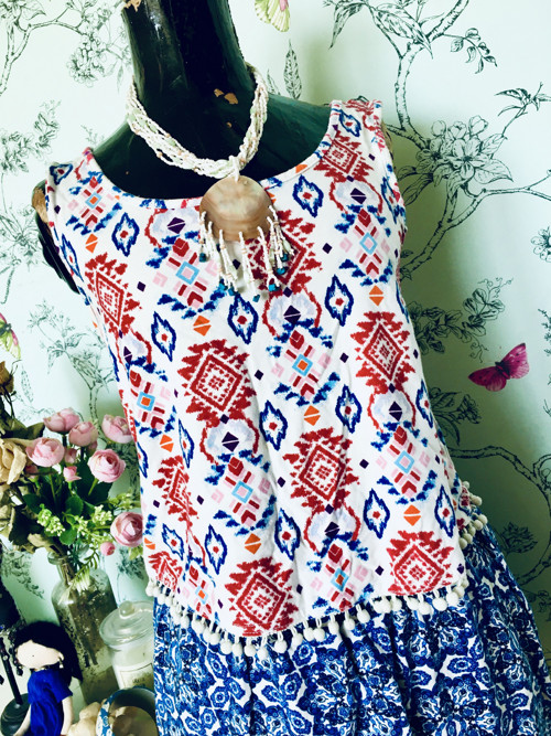 Top crop boho etno — foto 2