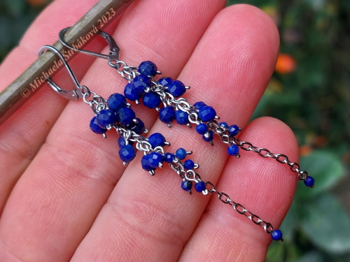 Náušnice z lapis lazuli — foto 5