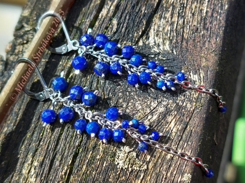 Náušnice z lapis lazuli — foto 3