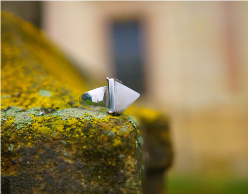 Nerezový prsten......." White pyramid " — foto 4