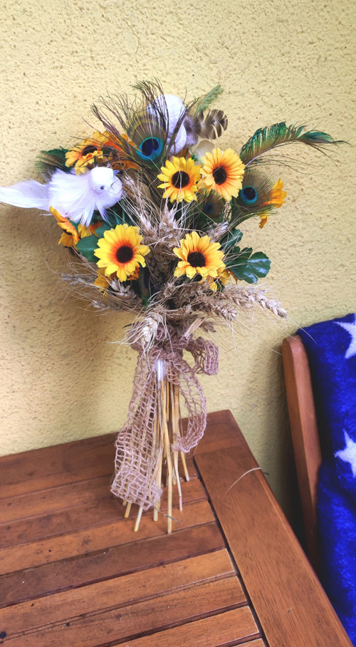 Country kytice romantika Slunečnice — foto 6