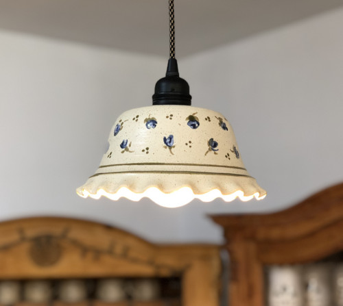 Lampička- modrá růžička — foto 4