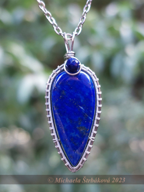 Přívěsek lapis lazuli (větší)+ video — foto 2