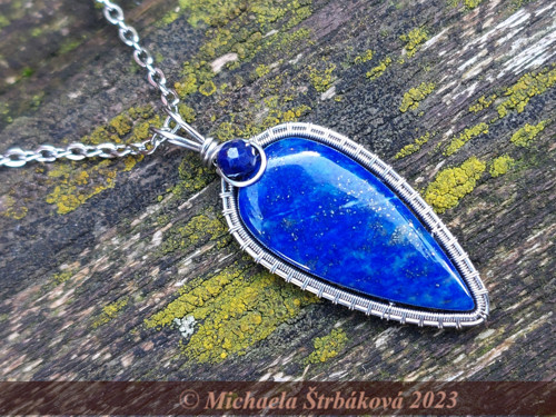 Přívěsek lapis lazuli (větší)+ video — foto 4