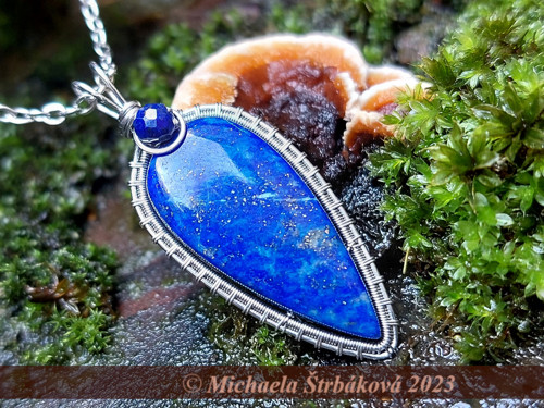 Přívěsek lapis lazuli (větší)+ video — foto 3