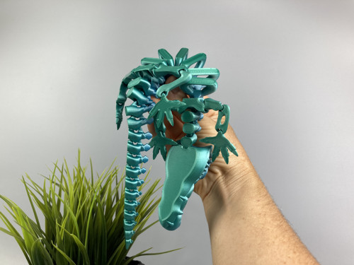 Flexi krokodýl L - 33 cm, 3D tisk — foto 5