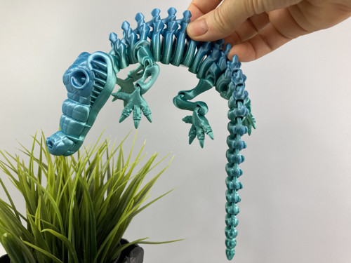 Flexi krokodýl L - 33 cm, 3D tisk — foto 4