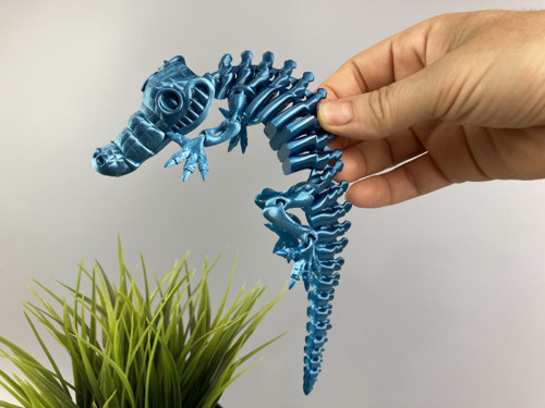 Flexi krokodýl M - 27 cm, 3D tisk — foto 4