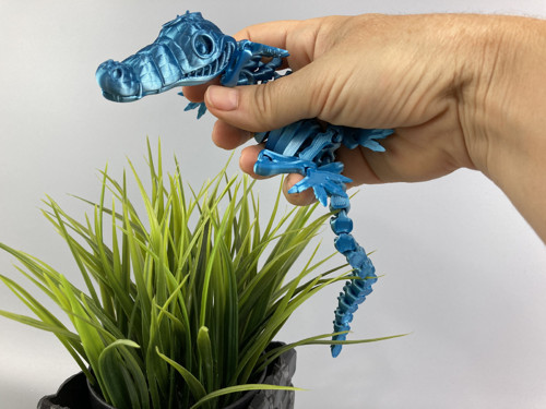 Flexi krokodýl M - 27 cm, 3D tisk — foto 5