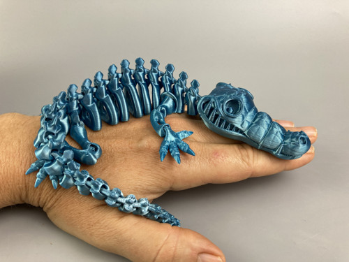 Flexi krokodýl M - 27 cm, 3D tisk — foto 6