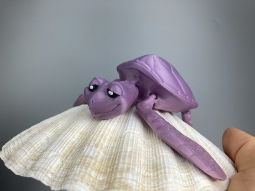 Flexi želva - 12.5 cm, 3D tisk — foto 2