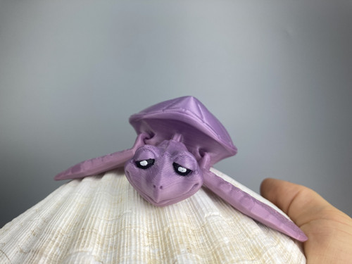 Flexi želva - 12.5 cm, 3D tisk — foto 3