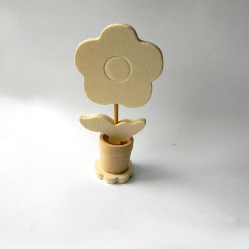 Kvet - drevo - 14cm - 1ks — foto 2
