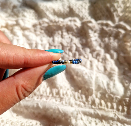 Perla*světlý lapis Lazuli*prsten — foto 4
