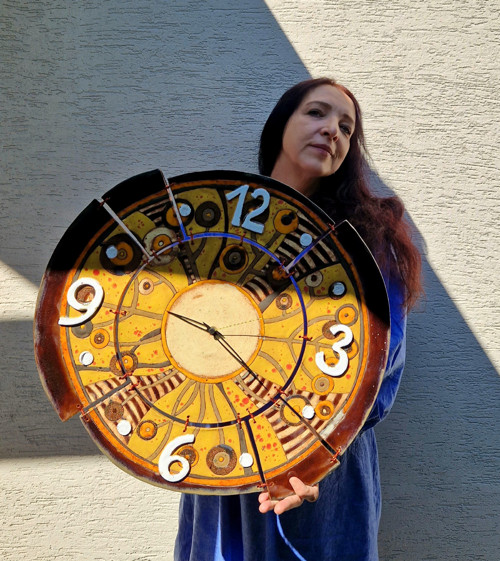 Hodiny CIRKUS golden brown — foto 3