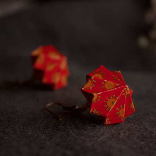 Origami náušnice "sluníčka" — foto 6
