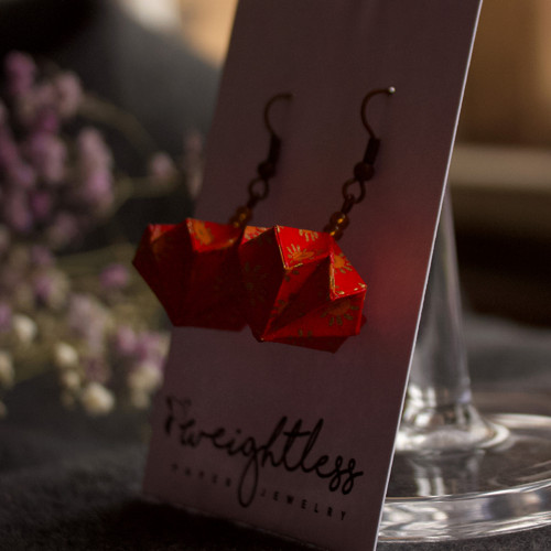 Origami náušnice "sluníčka" — foto 2