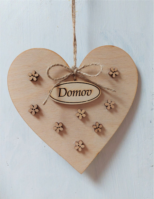 Dekorační srdíčko - Domov — foto 2