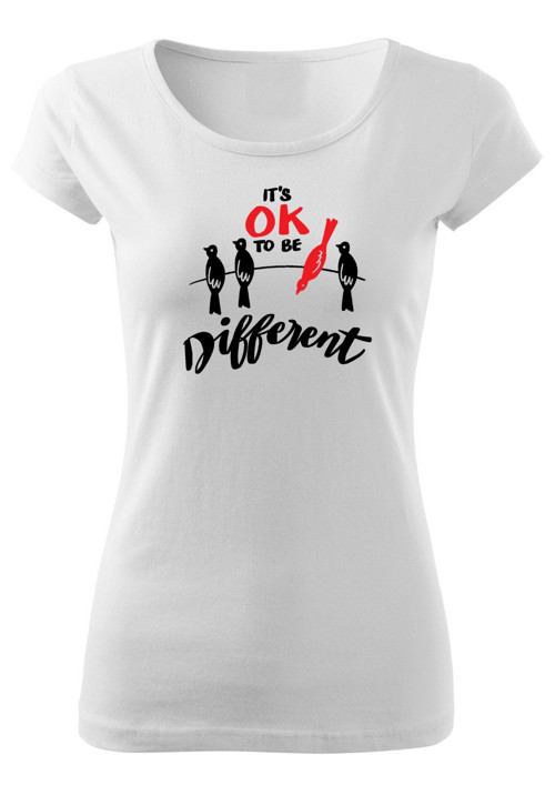 Dámské tričko "It's OK to be different" — foto 2