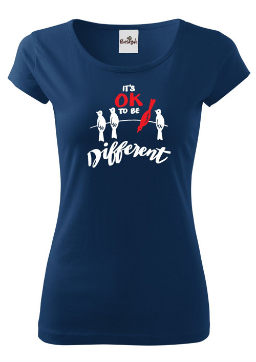 Dámské tričko "It's OK to be different" — foto 4