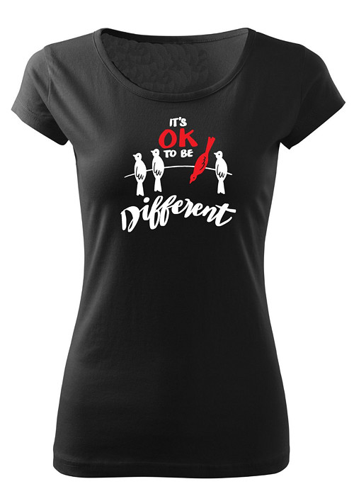 Dámské tričko "It's OK to be different" — foto 3