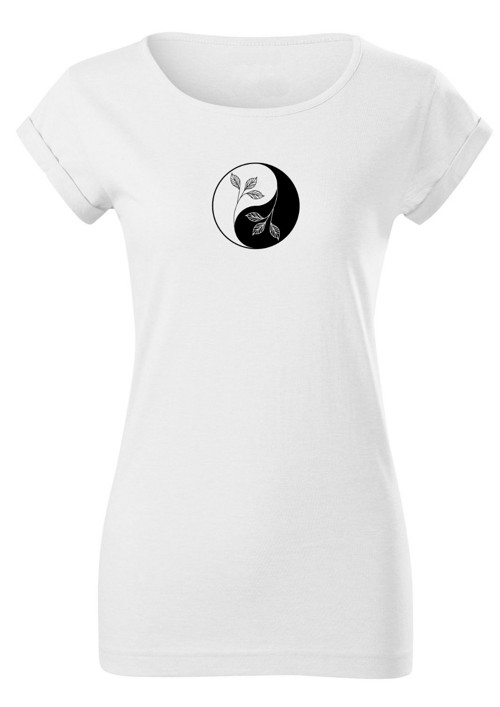 Dámské tričko "Yin Yang leaves" — foto 2