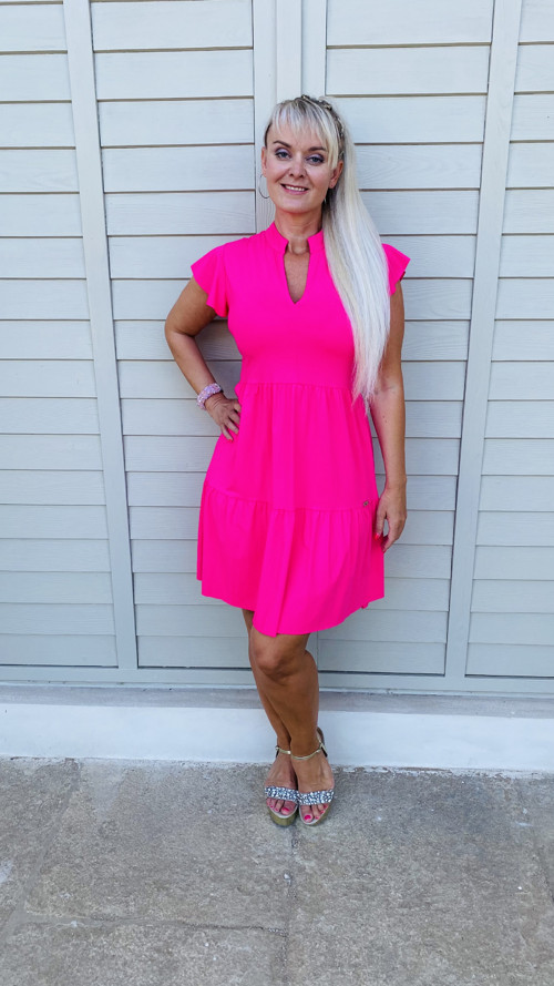 Růžové šaty oversize — foto 6