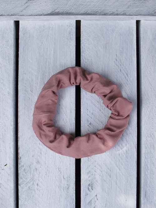 Gumička schrunchie bambus starorůžová — foto 2