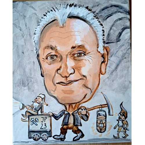 Karikatura - malba na plátno — foto 4