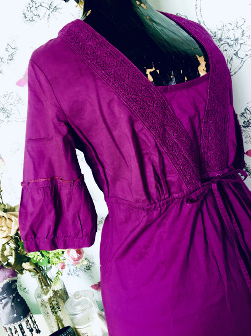 Šaty boho hippie violet — foto 3