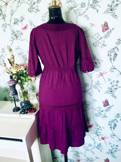 Šaty boho hippie violet — foto 5