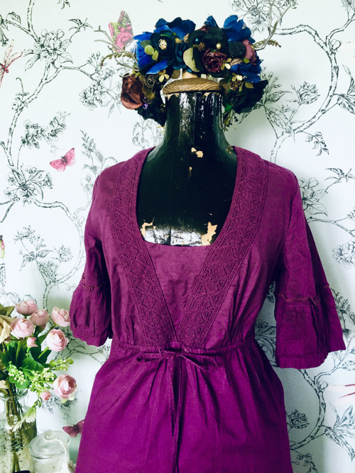 Šaty boho hippie violet — foto 2