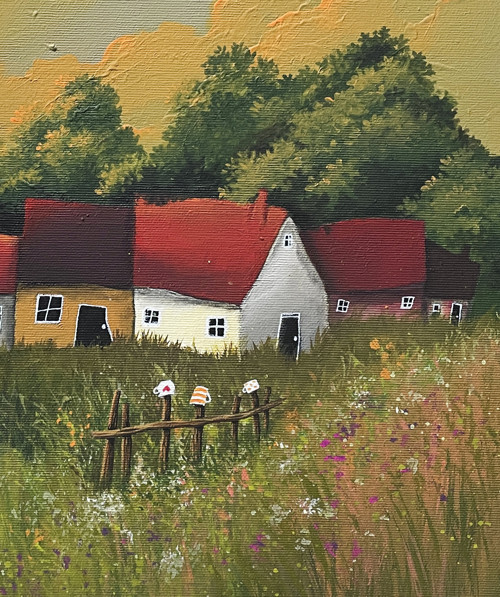 Zapadá slunéčko - 40x40cm — foto 2