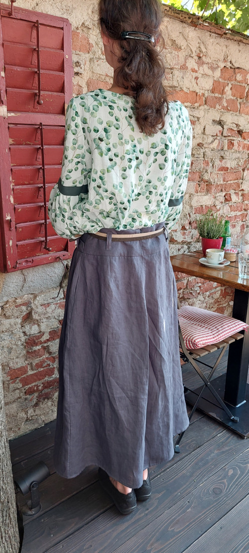 Lněná sukne Françoise — foto 5