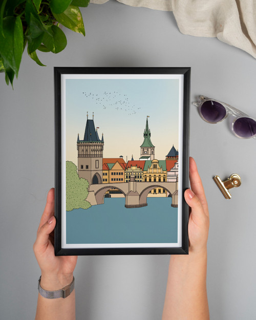 Plakát Praha Karlův most A5 — foto 3