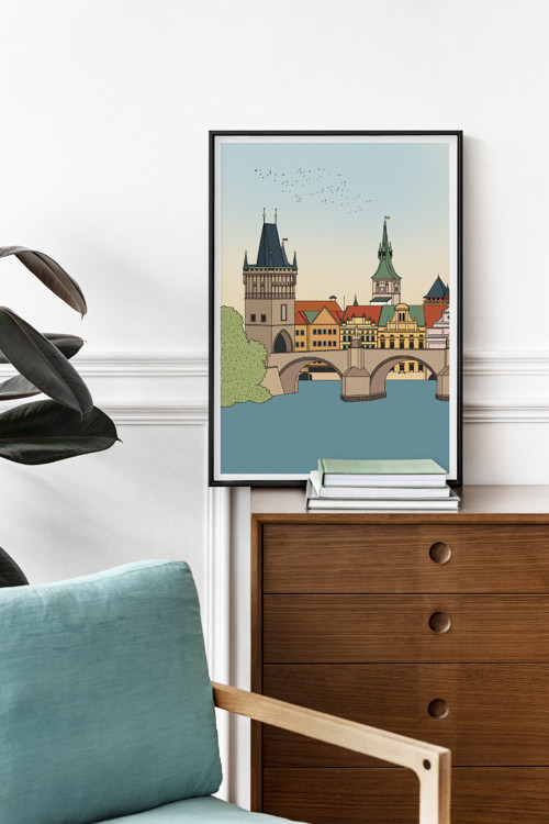 Plakát Praha Karlův most A5 — foto 4