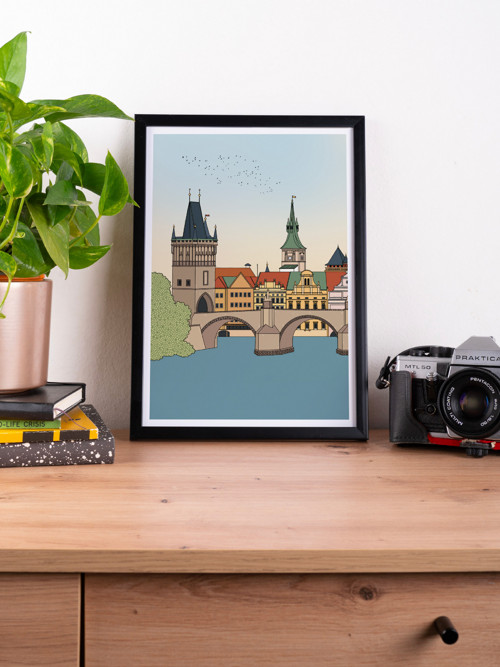 Plakát Praha Karlův most A5 — foto 2