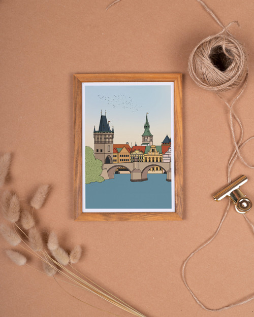 Plakát Praha Karlův most A5 — foto 6
