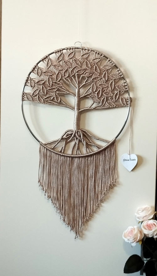 Macramé Strom života 30 cm — foto 2