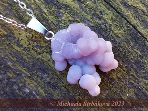 HROZNOVÝ CHALCEDON - přívěsek + video — foto 3
