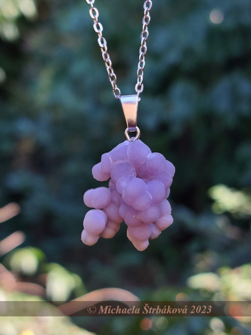 HROZNOVÝ CHALCEDON - přívěsek + video — foto 4