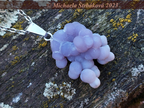 HROZNOVÝ CHALCEDON - přívěsek + video — foto 6